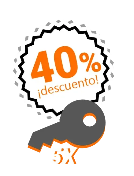 40% Descuento en la compra de 5 llaves ilimitadas