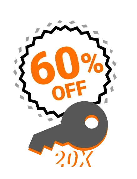 60% Discount on the purchase of 20 Keys Unlimited