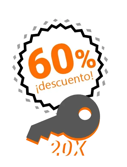 60% Descuento en la compra de 20 llaves ilimitadas