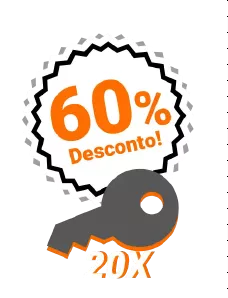 60% de desconto na compra de 20 Chaves Ilimitado