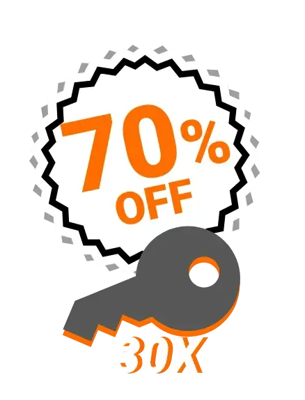 70% Discount on the purchase of 30 Keys Unlimited